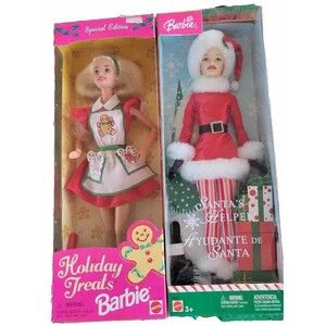 Barbie Santa's Helper Doll Bilingual Edition 2004 Holiday Treats Special Mattel